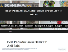 Tablet Screenshot of bestpediatricianindelhi.wordpress.com