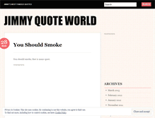 Tablet Screenshot of jimmyquoteworld.wordpress.com