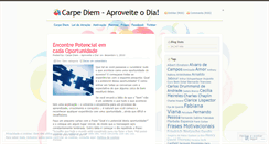 Desktop Screenshot of carpediemaproveiteodia.wordpress.com