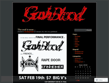 Tablet Screenshot of gashblood.wordpress.com