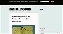 Desktop Screenshot of daniellesstory.wordpress.com