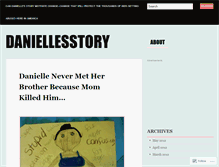 Tablet Screenshot of daniellesstory.wordpress.com