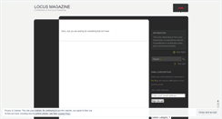 Desktop Screenshot of locusmagazine.wordpress.com