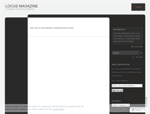 Tablet Screenshot of locusmagazine.wordpress.com