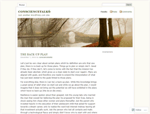 Tablet Screenshot of consciencetalk6.wordpress.com