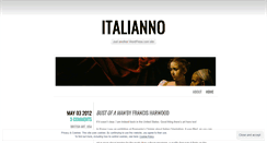 Desktop Screenshot of italianno.wordpress.com