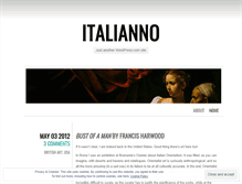 Tablet Screenshot of italianno.wordpress.com