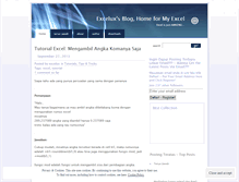 Tablet Screenshot of excelux.wordpress.com