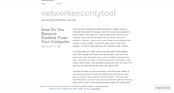 Desktop Screenshot of networksecuritytool.wordpress.com