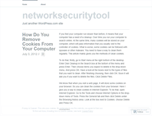 Tablet Screenshot of networksecuritytool.wordpress.com