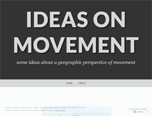 Tablet Screenshot of ideasonmovement.wordpress.com