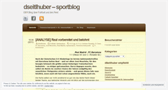 Desktop Screenshot of dseitlhuber.wordpress.com