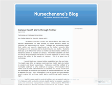 Tablet Screenshot of nursechenene.wordpress.com