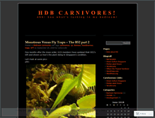 Tablet Screenshot of hdbcarnivores.wordpress.com