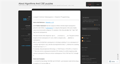 Desktop Screenshot of algorithmsbyme.wordpress.com