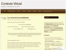 Tablet Screenshot of contextovirtualupb.wordpress.com