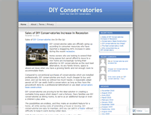 Tablet Screenshot of diyconservatories.wordpress.com