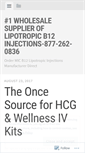 Mobile Screenshot of lipotropicinjections.wordpress.com