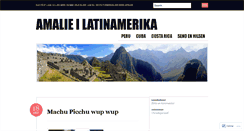 Desktop Screenshot of amalieilatinamerika.wordpress.com