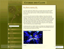 Tablet Screenshot of guerredesclans.wordpress.com