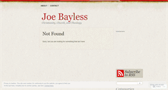 Desktop Screenshot of joebayless.wordpress.com