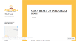 Desktop Screenshot of oshodhara.wordpress.com