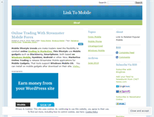 Tablet Screenshot of link2mobile.wordpress.com