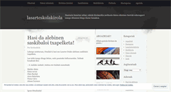 Desktop Screenshot of lasarteskolakirola.wordpress.com