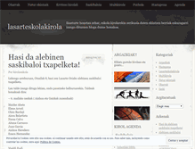 Tablet Screenshot of lasarteskolakirola.wordpress.com