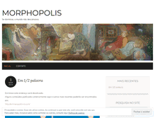 Tablet Screenshot of morphopolis.wordpress.com