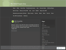 Tablet Screenshot of globalpenguinarmy.wordpress.com