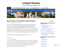 Tablet Screenshot of livinginpanama.wordpress.com