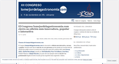 Desktop Screenshot of lomejordelagastronomia.wordpress.com