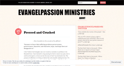 Desktop Screenshot of evangelpassion.wordpress.com