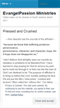 Mobile Screenshot of evangelpassion.wordpress.com