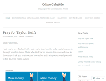 Tablet Screenshot of celinegabrielle.wordpress.com