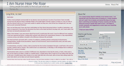 Desktop Screenshot of iamnursehearmeroar.wordpress.com