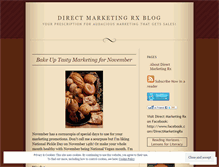 Tablet Screenshot of directmarketingrx.wordpress.com