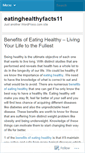 Mobile Screenshot of eatinghealthyfacts11.wordpress.com