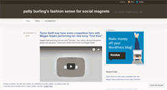 Desktop Screenshot of fashionsenseforsocialmagnets.wordpress.com