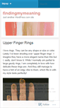 Mobile Screenshot of findingmymeaning.wordpress.com