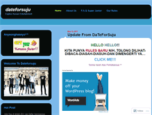 Tablet Screenshot of dateforsuju.wordpress.com