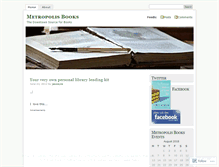 Tablet Screenshot of metropolisbooksla.wordpress.com