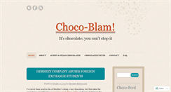 Desktop Screenshot of chocoblam.wordpress.com