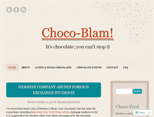Tablet Screenshot of chocoblam.wordpress.com
