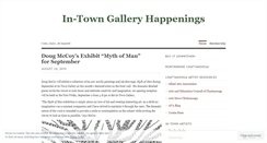 Desktop Screenshot of intowngallery.wordpress.com