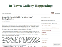 Tablet Screenshot of intowngallery.wordpress.com