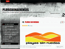 Tablet Screenshot of playasbonaerenses.wordpress.com