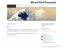 Tablet Screenshot of bloodredsamurai.wordpress.com