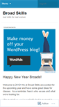 Mobile Screenshot of broadskills.wordpress.com